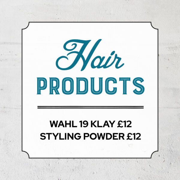 hair products barber hitchin wahl 19 klay styling powder mens barbershop